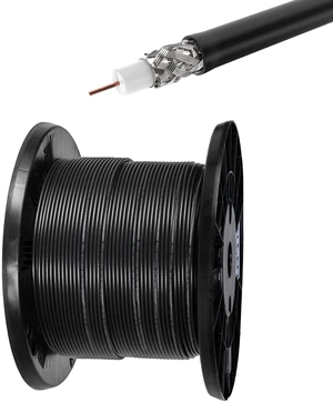 Superbat Belden 1855A Thin and Flexible 75 Ohm Coaxial Cable 100ft Low Loss Superbat Belden 1855A Thin and Flexible 75 Ohm Coaxial Cable 100ft Low Loss