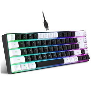 Sxhlseller 68 Key RGB Gaming Keyboard Compact USB Backlit for PC Sxhlseller 68 Key RGB Gaming Keyboard Compact USB Backlit for PC