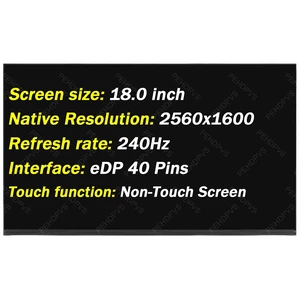 for Asus ROG Strix G18 G814 G814JZ Non-Touch Screen Replacement Display for Asus ROG Strix G18 G814 G814JZ Non-Touch Screen Replacement Display