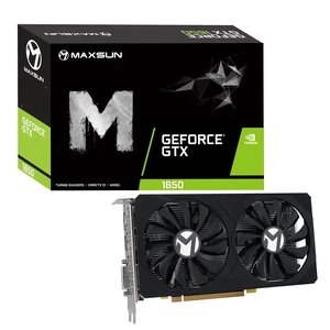 maxsun Geforce GTX 1650 4GB Video Graphics Card GPU for Computer Gaming PC GDDR6 128-Bit Dual Fan HDMI/DP/DVI 4K HDCP DirectX 12 maxsun Geforce GTX 1650 4GB Video Graphics Card GPU for Computer Gaming PC GDDR6 128-Bit Dual Fan HDMI/DP/DVI 4K HDCP DirectX 12