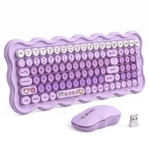 WthGrop 2.4G Wireless Keyboard and Mouse Combo, Round Keycaps, Splash Proof, Keyboard Mouse Set for Windows, Android & Mac OS, PC Computers, Macbooks, Laptops, PL WthGrop 2.4G Wireless Keyboard and Mouse Combo, Round Keycaps, Splash Proof, Keyboard Mouse Set for Windows, Android & Mac OS, PC Computers, Macbooks, Laptops, PL