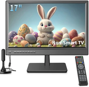 Jexiop 17inch TV,Small Flat Screen TV with ATSC Digital Tuner-HDMI &USB Port in-Dual Power-12 Volt Charger Cable and AC Power Suitable-for Caravan,Kitchen,Bedroom Jexiop 17inch TV,Small Flat Screen TV with ATSC Digital Tuner-HDMI &USB Port in-Dual Power-12 Volt Charger Cable and AC Power Suitable-for Caravan,Kitchen,Bedroom