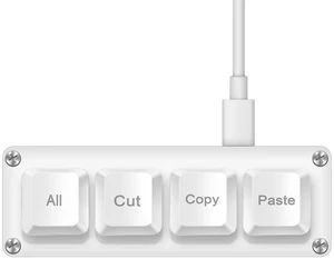 Mini 4-Key Copy Paste Programmable Keyboard Hotswappable Mechanical Switch Mini 4-Key Copy Paste Programmable Keyboard Hotswappable Mechanical Switch