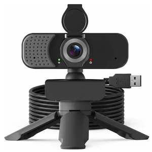 Lusinx 1080P Webcam with Noise-Cancelling Microphone and Tripod - Computer Camera with Privacy Shutter - 110 Wide Angle - USB Plug & Play for PC Laptop - Zoom Teams Streaming Lusinx 1080P Webcam with Noise-Cancelling Microphone and Tripod - Computer Camera with Privacy Shutter - 110 Wide Angle - USB Plug & Play for PC Laptop - Zoom Teams Streaming