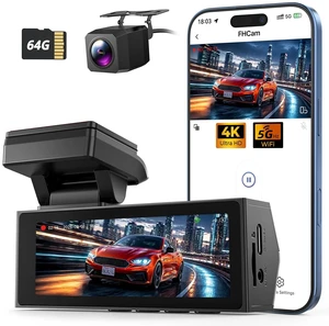Dash Cams Front and Rear, NQJ 4K+2K Dual Dash Camera for Cars w 64GB Card Dash Cams Front and Rear, NQJ 4K+2K Dual Dash Camera for Cars w 64GB Card