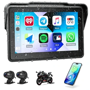 7" Motorcycle Carplay Screen with Dual Dash Cam 7" Motorcycle Carplay Screen with Dual Dash Cam