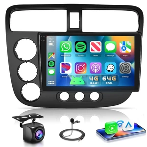 4G+64G Car Radio for Honda Civic 2001-2005 Stereo Wireless CarPlay 4G+64G Car Radio for Honda Civic 2001-2005 Stereo Wireless CarPlay