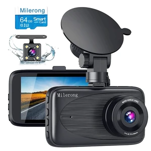 Milerong Dash Cam with 64GB Card, Dash Cam Front and Rear Milerong Dash Cam with 64GB Card, Dash Cam Front and Rear