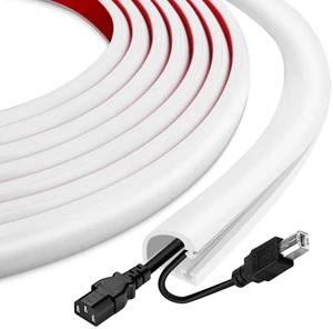 EYAYEN Silicone Cord Covers for Wires on Wall Cord Hider Self-Adhesive EYAYEN Silicone Cord Covers for Wires on Wall Cord Hider Self-Adhesive