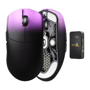 Lamzu Maya X Wireless Gaming Mouse, Ultra Lightweight 47g, Optical Switch, Maximum 30000 DPI, Symmetrical, MCU Nordic 52840, PAW3950 Sensor, for Medium & Large Hand Users(Larger Maya) (Purple) Lamzu Maya X Wireless Gaming Mouse, Ultra Lightweight 47g, Optical Switch, Maximum 30000 DPI, Symmetrical, MCU Nordic 52840, PAW3950 Sensor, for Medium & Large Hand Users(Larger Maya) (Purple)