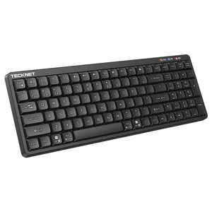 TECKNET Wireless Bluetooth Keyboard, Compact Layout, Black TECKNET Wireless Bluetooth Keyboard, Compact Layout, Black