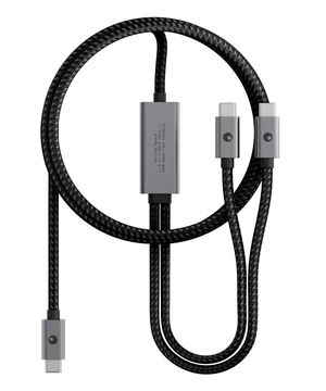 Rolling Square inCharge Cerbero - 2in1 Essential 100W USB-C Cable, Dual Output Charging Cord, Nylon Braided, 5ft, for Laptop, Phone, Tablet, Earbuds, Black Rolling Square inCharge Cerbero - 2in1 Essential 100W USB-C Cable, Dual Output Charging Cord, Nylon Braided, 5ft, for Laptop, Phone, Tablet, Earbuds, Black