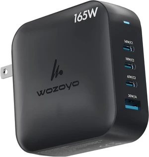 165W GaN Charger, Wozoyo 3XType-C & USB-A Superfast 2.0 Charging, Compatible for iPhone 17/16/16 Pro Max/15 Series/iPad Pro, Smartphones, Tablets and More, PD/PPS/QC 3.0,Compact Foldable Plug 165W GaN Charger, Wozoyo 3XType-C & USB-A Superfast 2.0 Charging, Compatible for iPhone 17/16/16 Pro Max/15 Series/iPad Pro, Smartphones, Tablets and More, PD/PPS/QC 3.0,Compact Foldable Plug