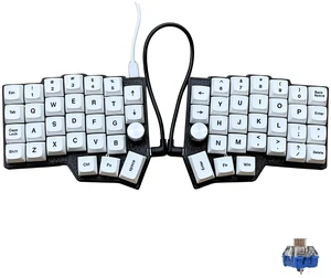 YHOKKBD Corne 4x6 Ergonomic Split Mechanical Keyboard, 60% Layout, Dual Knob, RGB Backlight, Hot Swap MX Axis, Vial Programmable, Kailh Whale Fall Switch, for Gaming and Programmer YHOKKBD Corne 4x6 Ergonomic Split Mechanical Keyboard, 60% Layout, Dual Knob, RGB Backlight, Hot Swap MX Axis, Vial Programmable, Kailh Whale Fall Switch, for Gaming and Programmer