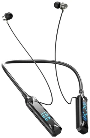 Neckband Bluetooth Headphones 6.0 Bluetooth 120 Hours Playtime with Microphone with Display Magnetic Earphones 200 Hours Playtime IPX7 Sports Waterproof in-Ear Neckband Earbuds with TF Card Slot Neckband Bluetooth Headphones 6.0 Bluetooth 120 Hours Playtime with Microphone with Display Magnetic Earphones 200 Hours Playtime IPX7 Sports Waterproof in-Ear Neckband Earbuds with TF Card Slot