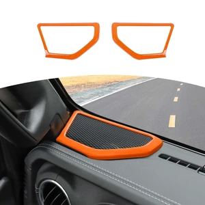 RT-TCZ for Jeep JL A Pillar Speaker Trim Cover Orange for Jeep Wrangler JL JLU 2018+ for Gladiator JT 2020+ Orange Interior Accessories 2pcs RT-TCZ for Jeep JL A Pillar Speaker Trim Cover Orange for Jeep Wrangler JL JLU 2018+ for Gladiator JT 2020+ Orange Interior Accessories 2pcs