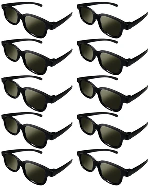Lot of 10x RealD Technology 3D Polarized Glasses for TV/Movies/Cinema/HD Lot of 10x RealD Technology 3D Polarized Glasses for TV/Movies/Cinema/HD