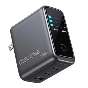 GISUONE 100W GaN USB-C Smart Charger, 4-Port Compact Foldable Fast Charging for MacBook Pro/Air, iPad Pro, iPhone, Galaxy, Pixel 10/9, Steam Deck, Pixelbook & More GISUONE 100W GaN USB-C Smart Charger, 4-Port Compact Foldable Fast Charging for MacBook Pro/Air, iPad Pro, iPhone, Galaxy, Pixel 10/9, Steam Deck, Pixelbook & More