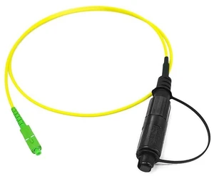 Fiber Patch Cable Opti Tap, 0.3M (1FT), Simplex SMF(G.657.A2), Opti-Tap SC/APC to Single SC/APC with 5.0MM LSZH Jacket, 2M, Test Cable Fiber Patch Cable Opti Tap, 0.3M (1FT), Simplex SMF(G.657.A2), Opti-Tap SC/APC to Single SC/APC with 5.0MM LSZH Jacket, 2M, Test Cable