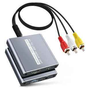 VHS to Digital Capture Card, USB 1080P Video Capture Card for VCR Hi8 DVD VHS to Digital Capture Card, USB 1080P Video Capture Card for VCR Hi8 DVD