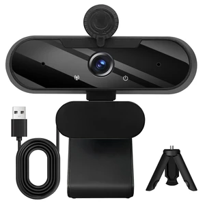 Gowzmnd HD 1080P Webcam with Built-in Microphone and Rotatable Tripod, 1080P Video and Wide Angle Camera, Privacy Cover, for Desktop PC or Laptop Computer Black Gowzmnd HD 1080P Webcam with Built-in Microphone and Rotatable Tripod, 1080P Video and Wide Angle Camera, Privacy Cover, for Desktop PC or Laptop Computer Black