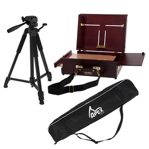 SoHo Urban Artist Scout Pochade Box with Apex Tripod - Adjustable Camera Stand and Compact Artist Easel for Outdoor Painting, Field Photography, and Travel Studio Setup SoHo Urban Artist Scout Pochade Box with Apex Tripod - Adjustable Camera Stand and Compact Artist Easel for Outdoor Painting, Field Photography, and Travel Studio Setup