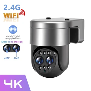 8MP WiFi Wireless IP Camera Dual Lens 3X Zoom CCTV PTZ Home Outdoor Security Cam 8MP WiFi Wireless IP Camera Dual Lens 3X Zoom CCTV PTZ Home Outdoor Security Cam