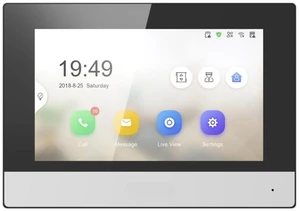 Smart IP Indoor Station DS-KH6320-WTE1, 7-Inch Touch Display, Connect Remote Control, One-Screen Whole System Configuration Smart IP Indoor Station DS-KH6320-WTE1, 7-Inch Touch Display, Connect Remote Control, One-Screen Whole System Configuration