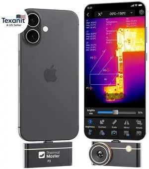 (Android&iPhone) P3 Type-C Thermal Camera for Electronics Repair 512×384 Adjustable Macro Lens 600 Usb Thermal Imaging Camera (Android&iPhone) P3 Type-C Thermal Camera for Electronics Repair 512×384 Adjustable Macro Lens 600 Usb Thermal Imaging Camera