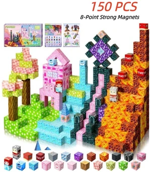 Idealforce 150PCS Magnetic Building Blocks Set, 3D STEM Educational Construction Stacking Toy, Castle & Forest Building Kit, Creative Learning Gift for Boys and Girls Ages 3-10 Years Oldrls Idealforce 150PCS Magnetic Building Blocks Set, 3D STEM Educational Construction Stacking Toy, Castle & Forest Building Kit, Creative Learning Gift for Boys and Girls Ages 3-10 Years Oldrls