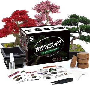 Idealforce Complete Bonsai Tree Starter Kit, Includes 5 Varieties of Tree Seeds and Plant Growing Tools, Indoor DIY Potted Gardening Set, Perfect Planting Gift for Beginners and Home Garden Lovers Idealforce Complete Bonsai Tree Starter Kit, Includes 5 Varieties of Tree Seeds and Plant Growing Tools, Indoor DIY Potted Gardening Set, Perfect Planting Gift for Beginners and Home Garden Lovers
