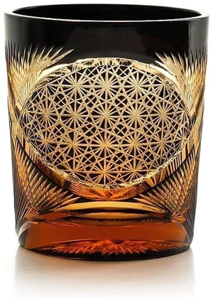 Idealforce Luxury Handmade Edo Kiriko Crystal Tumbler, Amber Black Hand-Cut Craft Glass Cup, Elegant Decorative Drinkware for Whiskey, Brandy, Cocktails and Home Bar Entertainment Idealforce Luxury Handmade Edo Kiriko Crystal Tumbler, Amber Black Hand-Cut Craft Glass Cup, Elegant Decorative Drinkware for Whiskey, Brandy, Cocktails and Home Bar Entertainment