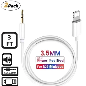 Idealforce 2 Pcs 3.5mm AUX Audio Car Adapter Cord, Auxiliary Jack Audio Cable Compatible with iPhone 6 7 8 X XR XS 11 12 13 14 Pro Max, iPad Plus for Car Stereo and Headphones Idealforce 2 Pcs 3.5mm AUX Audio Car Adapter Cord, Auxiliary Jack Audio Cable Compatible with iPhone 6 7 8 X XR XS 11 12 13 14 Pro Max, iPad Plus for Car Stereo and Headphones