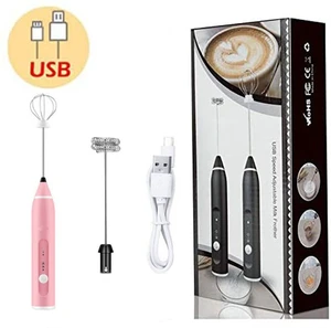 Idealforce USB Rechargeable Electric Milk Frother, Handheld Double Whisk Coffee Foam Mixer, Portable Drink Foamer & Egg Beater for Coffee, Latte, Cappuccino and Homemade Drinks Idealforce USB Rechargeable Electric Milk Frother, Handheld Double Whisk Coffee Foam Mixer, Portable Drink Foamer & Egg Beater for Coffee, Latte, Cappuccino and Homemade Drinks