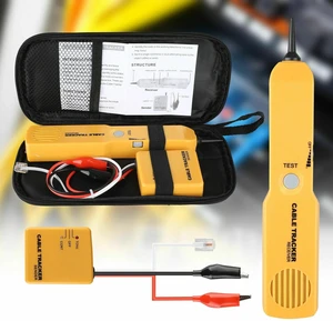 Idealforce Electrical Wire Tracer Circuit Tester Kit, RJ11 LAN Network Telephone Cable Tracker with Tone Generator & Probe, Line Finder for Cable Signal Detection and Circuit Testing Idealforce Electrical Wire Tracer Circuit Tester Kit, RJ11 LAN Network Telephone Cable Tracker with Tone Generator & Probe, Line Finder for Cable Signal Detection and Circuit Testing