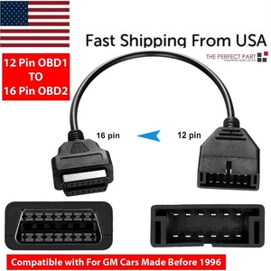 Idealforce GM 12 Pin OBD1 to 16 Pin OBD2 Converter Adapter Cable, Professional Diagnostic Scanner Connector Cable for GM Vehicles OBD Diagnostic Scan Tool Idealforce GM 12 Pin OBD1 to 16 Pin OBD2 Converter Adapter Cable, Professional Diagnostic Scanner Connector Cable for GM Vehicles OBD Diagnostic Scan Tool