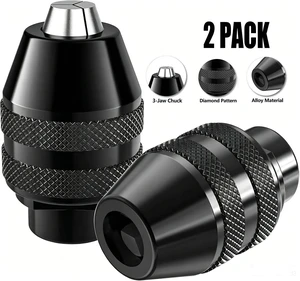 Idealforce 2 Pack Keyless Drill Chuck Quick Change Adapter for Dremel Rotary Tools 4486, Fits 3000 395 4000 398 8200 400 300 200 780 770 750, 1/32"-1/8" Bit Holder Collet Idealforce 2 Pack Keyless Drill Chuck Quick Change Adapter for Dremel Rotary Tools 4486, Fits 3000 395 4000 398 8200 400 300 200 780 770 750, 1/32"-1/8" Bit Holder Collet