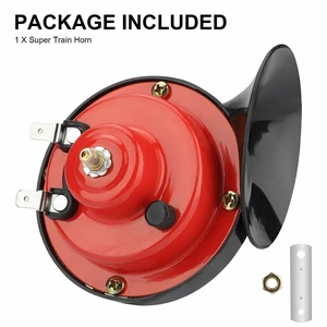 Idealforce 12V 300DB Super Loud Train Air Horn, Waterproof Heavy Duty Automotive Horn Replacement, Universal Fit for Motorcycle, Car, Truck, SUV and Boat Idealforce 12V 300DB Super Loud Train Air Horn, Waterproof Heavy Duty Automotive Horn Replacement, Universal Fit for Motorcycle, Car, Truck, SUV and Boat