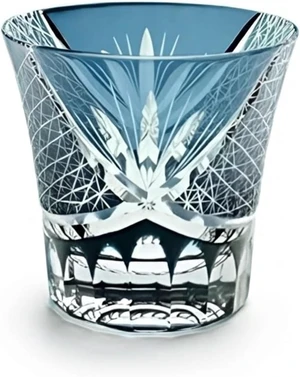 Idealforce Ink Blue Edo Kiriko Style Hand Cut Cased Crystal Whiskey Glass 8oz 220ml Premium Hand Carved Bohemian Tumbler for Whiskey Brandy Bar Home Drinking Idealforce Ink Blue Edo Kiriko Style Hand Cut Cased Crystal Whiskey Glass 8oz 220ml Premium Hand Carved Bohemian Tumbler for Whiskey Brandy Bar Home Drinking
