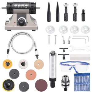 Idealforce 750W Multi-Function Bench Buffer Polisher, Adjustable Speed Jewelry & Rock Polishing Lathe Machine, DIY Gem Grinding and Cutting Tool with Accessories Idealforce 750W Multi-Function Bench Buffer Polisher, Adjustable Speed Jewelry & Rock Polishing Lathe Machine, DIY Gem Grinding and Cutting Tool with Accessories