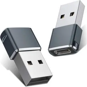 Idealforce 2-Pack USB-C Female to USB-A Male Adapter, USB 3.1 Type C Port to USB 3.0 Converter. Connect new phones, tablets, or laptops to drives, keyboards Idealforce 2-Pack USB-C Female to USB-A Male Adapter, USB 3.1 Type C Port to USB 3.0 Converter. Connect new phones, tablets, or laptops to drives, keyboards