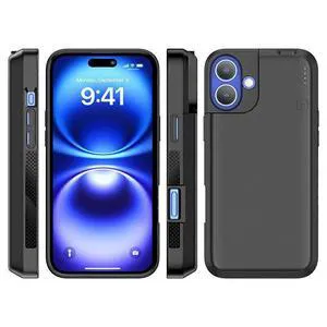 Idealforce 8000mAh Battery Charger Case Portable Power Bank Charging Case Cover for iPhone 16 Plus Rechargeable Extended Backup Battery Protective Charger Cover Idealforce 8000mAh Battery Charger Case Portable Power Bank Charging Case Cover for iPhone 16 Plus Rechargeable Extended Backup Battery Protective Charger Cover