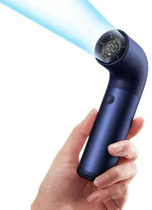 Portable Handheld Fan, Powerful Turbo Air Tube Fan, 19000 RPM High Speed Aero Pro, 15H Max Cooling Time, 6 Speeds Aluminum Case, Mini Pocket Design, for Travel Beach Outdoor Activities Blue Portable Handheld Fan, Powerful Turbo Air Tube Fan, 19000 RPM High Speed Aero Pro, 15H Max Cooling Time, 6 Speeds Aluminum Case, Mini Pocket Design, for Travel Beach Outdoor Activities Blue
