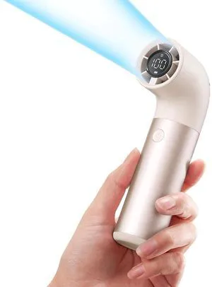 Portable Handheld Fan, Powerful Turbo Air Tube Fan, 19000 RPM High Speed Aero Pro, 15H Max Cooling Time, 6 Speeds Aluminum Case, Mini Pocket Design, for Travel Beach Outdoor Activities Gold Portable Handheld Fan, Powerful Turbo Air Tube Fan, 19000 RPM High Speed Aero Pro, 15H Max Cooling Time, 6 Speeds Aluminum Case, Mini Pocket Design, for Travel Beach Outdoor Activities Gold
