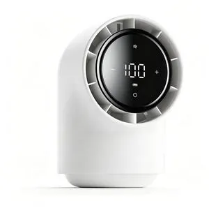 Idealforce LED Display Touch Control Desk Fan, 100 Speeds Quiet Digital Display Small Table Fan, 4000mAh Battery Powered Desktop Fan for Bedroom, Bedside, Office, Travel White Idealforce LED Display Touch Control Desk Fan, 100 Speeds Quiet Digital Display Small Table Fan, 4000mAh Battery Powered Desktop Fan for Bedroom, Bedside, Office, Travel White