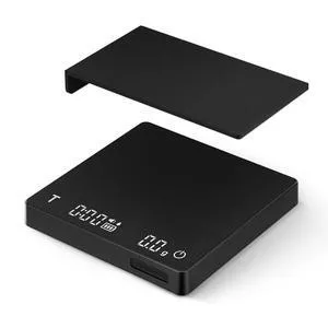Idealforce Mini coffee scale with timer, rechargeable espresso scale with gravity sensing. 2kg capacity / 0.1g precision. Ideal for espresso and pour-over coffee, portable digital kitchen scale, black Idealforce Mini coffee scale with timer, rechargeable espresso scale with gravity sensing. 2kg capacity / 0.1g precision. Ideal for espresso and pour-over coffee, portable digital kitchen scale, black