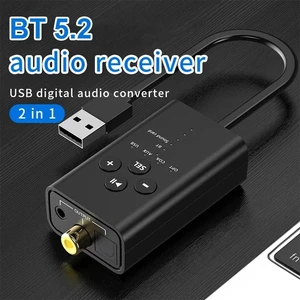 Idealforce Bluetooth 5.2 Audio Receiver Adapter, USB Stereo Music Converter with Fiber Optical, Coaxial & AUX for PC Windows 7/8/10 Idealforce Bluetooth 5.2 Audio Receiver Adapter, USB Stereo Music Converter with Fiber Optical, Coaxial & AUX for PC Windows 7/8/10