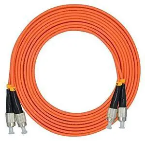 Jeirdus 30Meters 100ft FC to FC Duplex 62.5/125 OM1 Multimode Fiber Optic Cable Jumper Optical Patch Cord FC-FC Jeirdus 30Meters 100ft FC to FC Duplex 62.5/125 OM1 Multimode Fiber Optic Cable Jumper Optical Patch Cord FC-FC
