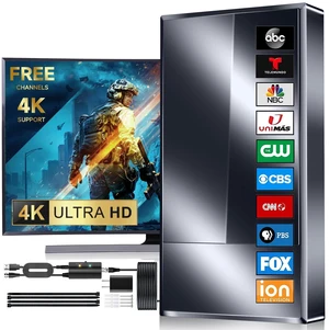 Digital TV Antenna for Smart TV Upgraded 6000 Mile Amplified Booster,Free 8K/4K/channels, Weatherproof Indoor/Outdoor, 50FT Cable & Advanced VHF/UHF Reception for Crystal-Clear HD broadcasts. Digital TV Antenna for Smart TV Upgraded 6000 Mile Amplified Booster,Free 8K/4K/channels, Weatherproof Indoor/Outdoor, 50FT Cable & Advanced VHF/UHF Reception for Crystal-Clear HD broadcasts.
