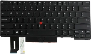 Errum Replacement Keyboard for Thinkpad T480S T490S X390 X395 20RB, US Layout Laptop Keyboard Without Backlighting, US Layout Errum Replacement Keyboard for Thinkpad T480S T490S X390 X395 20RB, US Layout Laptop Keyboard Without Backlighting, US Layout